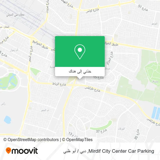 خريطة Mirdif City Center Car Parking
