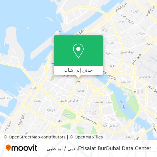 خريطة Etisalat BurDubai Data Center