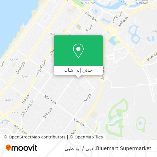 خريطة Bluemart Supermarket