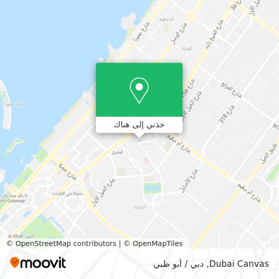 خريطة Dubai Canvas