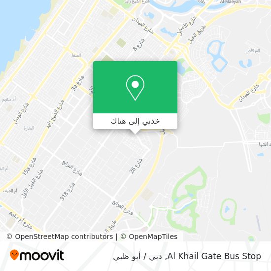 خريطة Al Khail Gate Bus Stop
