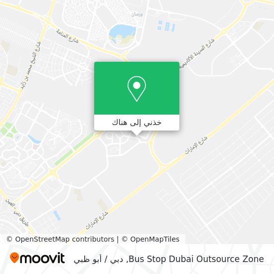 خريطة Bus Stop Dubai Outsource Zone