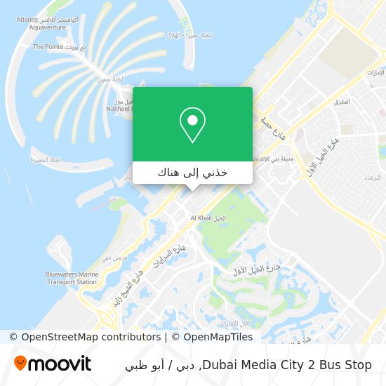 خريطة Dubai Media City 2 Bus Stop
