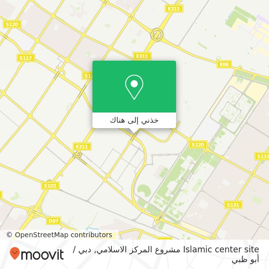 خريطة Islamic center site مشروع المركز الاسلامي