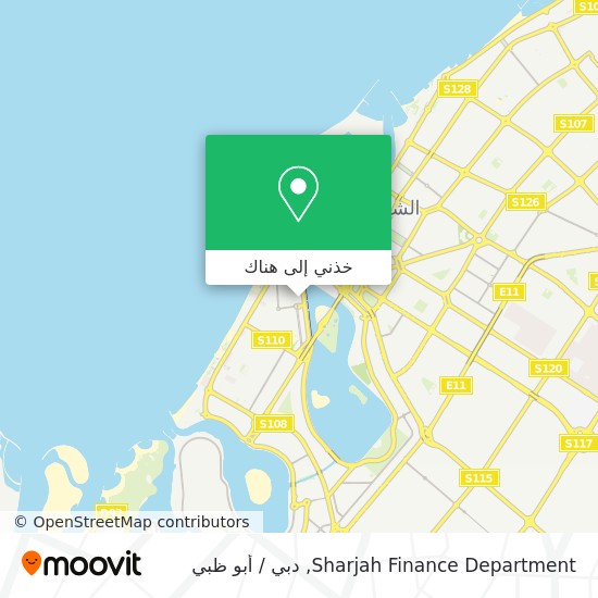 خريطة Sharjah Finance Department
