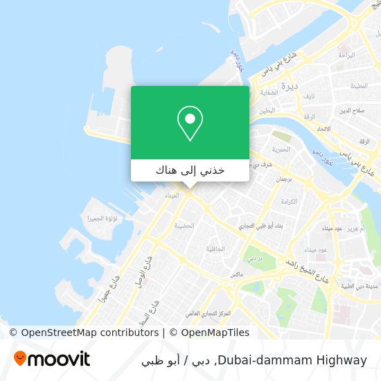 خريطة Dubai-dammam Highway