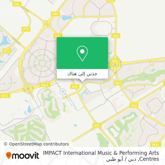 خريطة IMPACT International Music & Performing Arts Centres