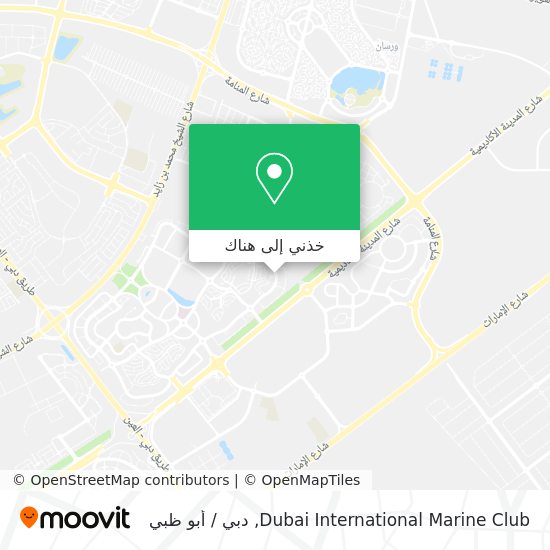 خريطة Dubai International Marine Club