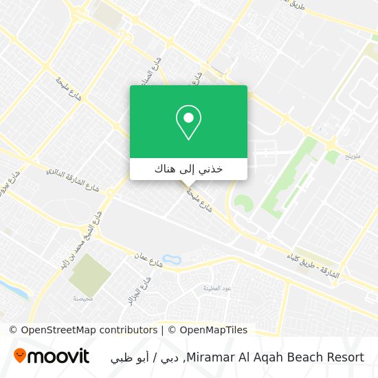 خريطة Miramar Al Aqah Beach Resort