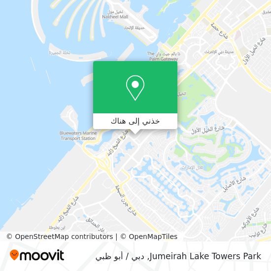 خريطة Jumeirah Lake Towers Park