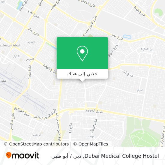 خريطة Dubai Medical College Hostel