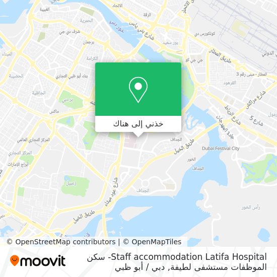 خريطة Staff accommodation Latifa Hospital- سكن الموظفات مستشفى لطيفة