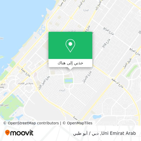 خريطة Uni Emirat Arab