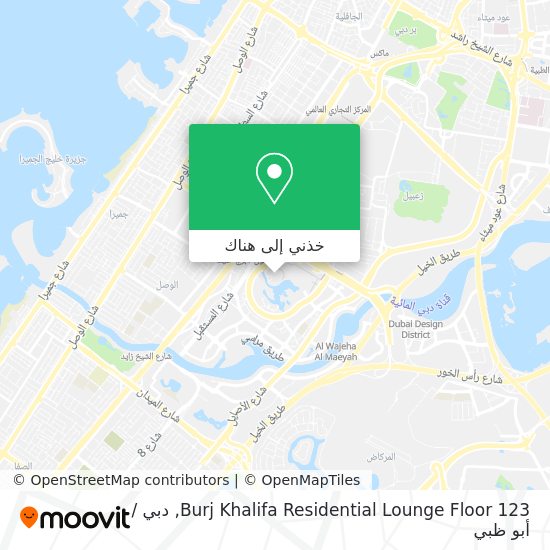 خريطة Burj Khalifa Residential Lounge Floor 123