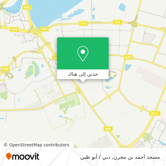 خريطة مسجد أحمد بن مجرن