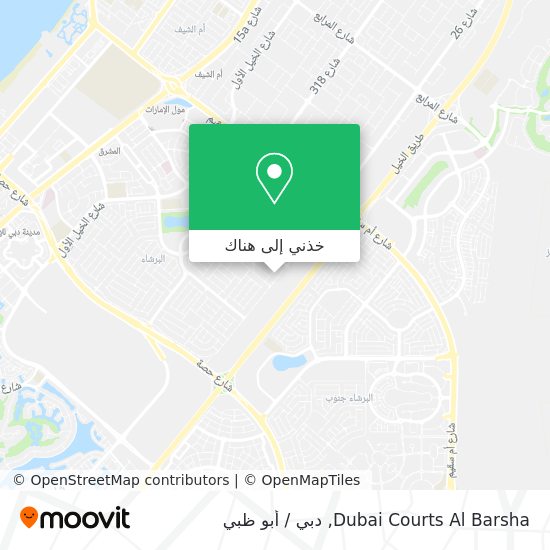 خريطة Dubai Courts Al Barsha