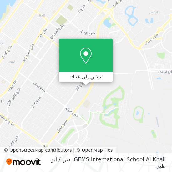 خريطة GEMS International School Al Khail