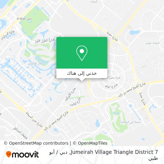 خريطة Jumeirah Village Triangle District 7