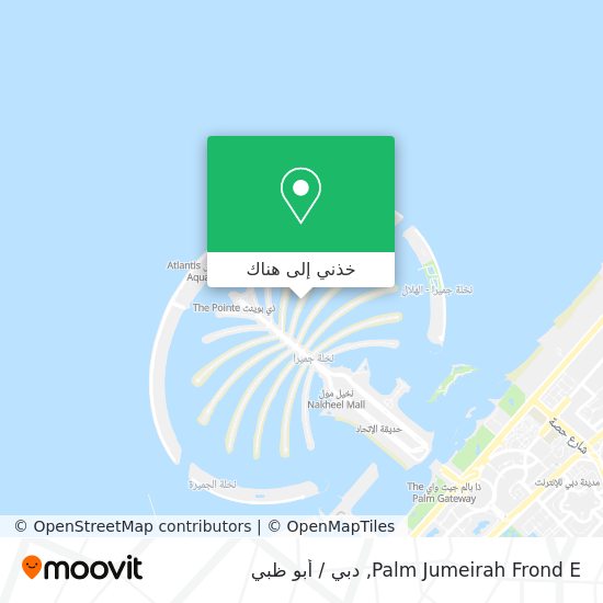 خريطة Palm Jumeirah Frond E