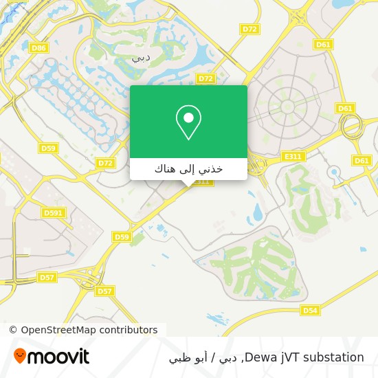 خريطة Dewa jVT substation