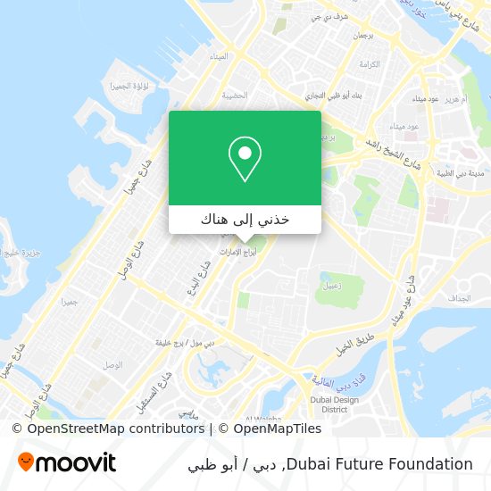 خريطة Dubai Future Foundation