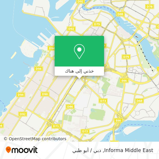 خريطة Informa Middle East