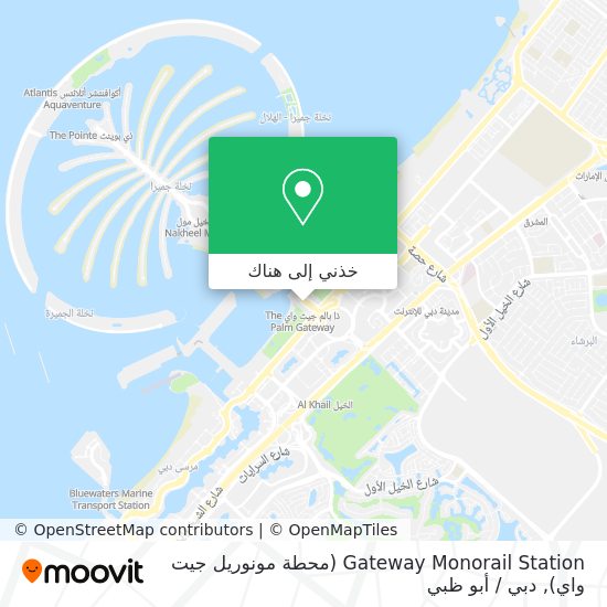 خريطة Gateway Monorail Station (محطة مونوريل جيت واي)