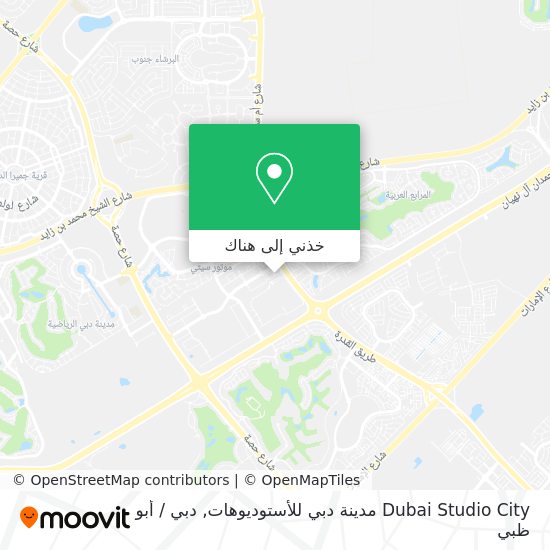 خريطة Dubai Studio City مدينة دبي للأستوديوهات