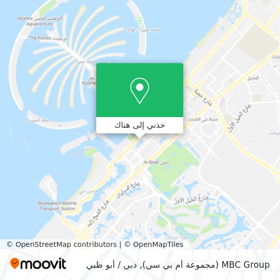 خريطة MBC Group (مجموعة أم بي سي)