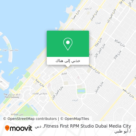 خريطة Fitness First RPM Studio Dubai Media City