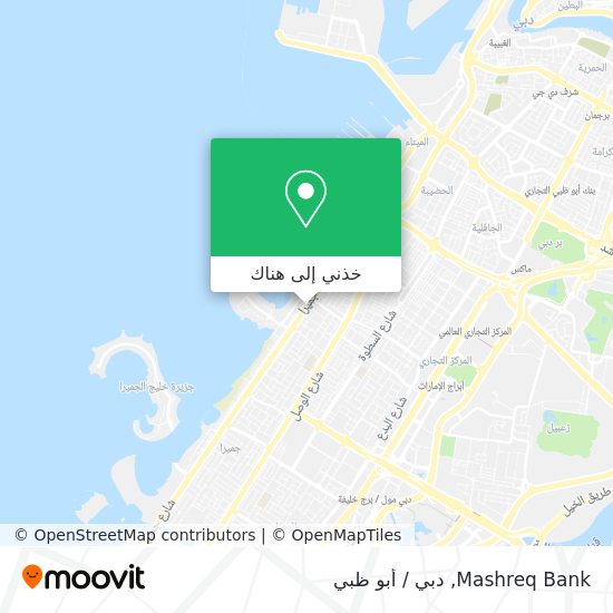 خريطة Mashreq Bank