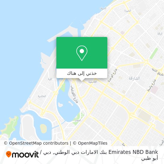 خريطة Emirates NBD Bank بنك الامارات دبي الوطني
