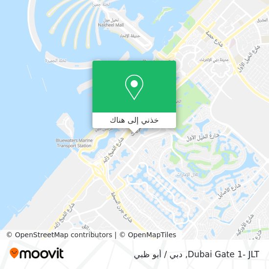 خريطة Dubai Gate 1- JLT