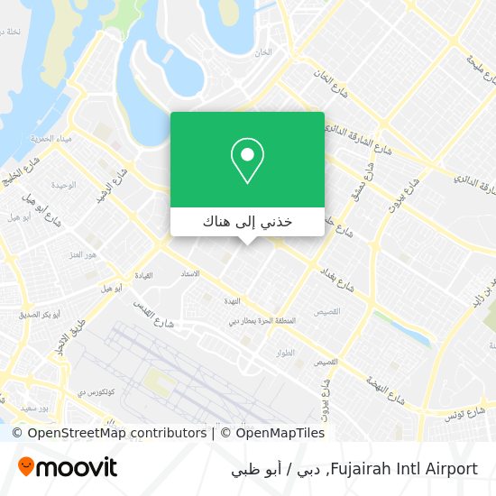 خريطة Fujairah Intl Airport