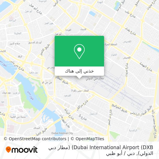 خريطة Dubai International Airport (DXB) (مطار دبي الدولي)