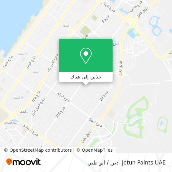 خريطة Jotun Paints UAE