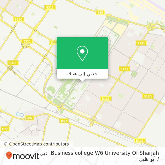 خريطة Business college W6 University Of Sharjah