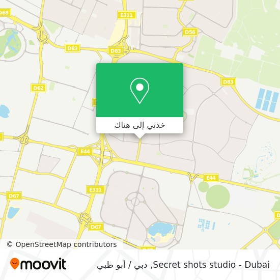 خريطة Secret shots studio - Dubai