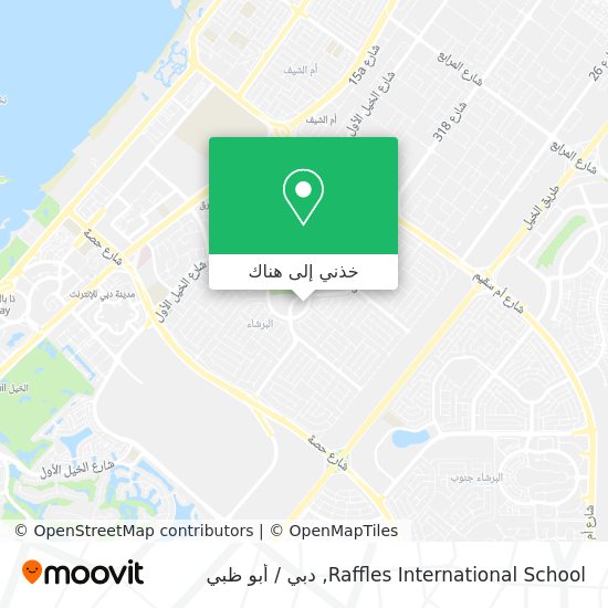 خريطة Raffles International School