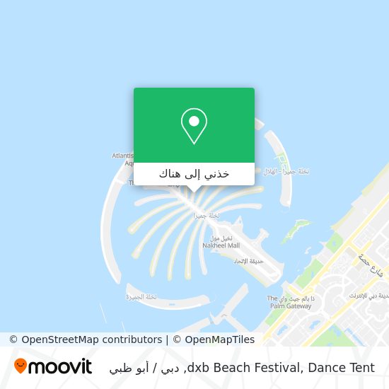 خريطة dxb Beach Festival, Dance Tent