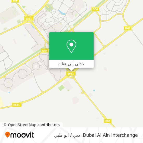 خريطة Dubai Al Ain Interchange