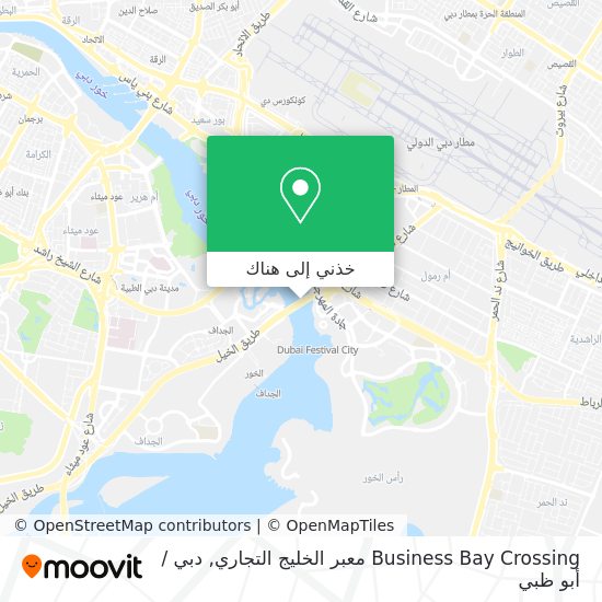 خريطة Business Bay Crossing معبر الخليج التجاري