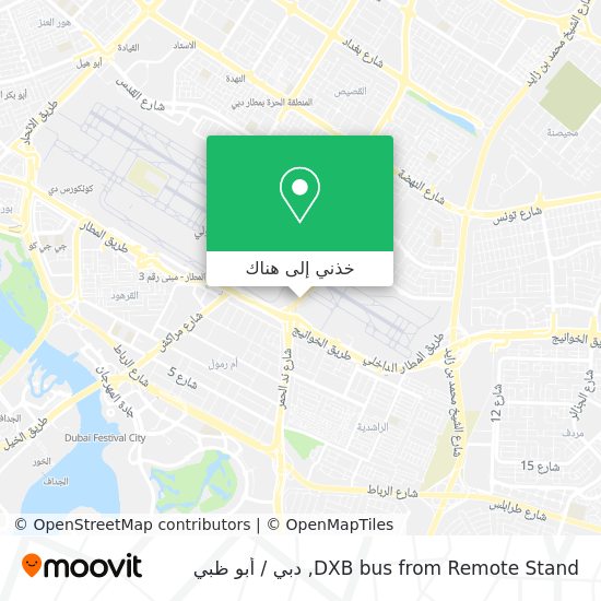 خريطة DXB bus from Remote Stand