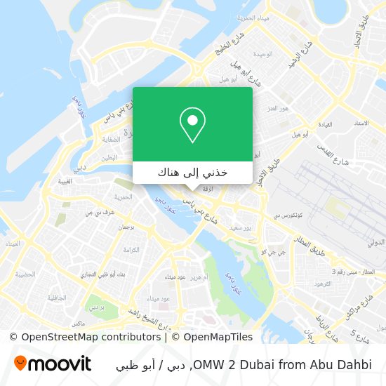 خريطة OMW 2 Dubai from Abu Dahbi