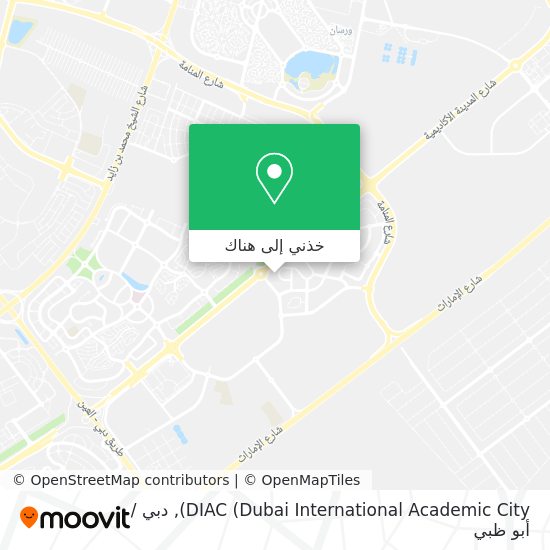 خريطة DIAC (Dubai International Academic City)
