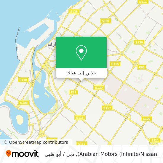 خريطة Arabian Motors (Infinite / Nissan)