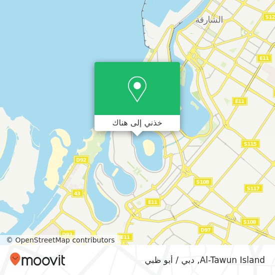 خريطة Al-Tawun Island