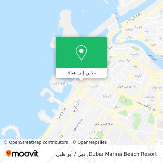 خريطة Dubai Marina Beach Resort