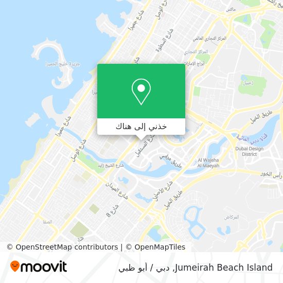 خريطة Jumeirah Beach Island