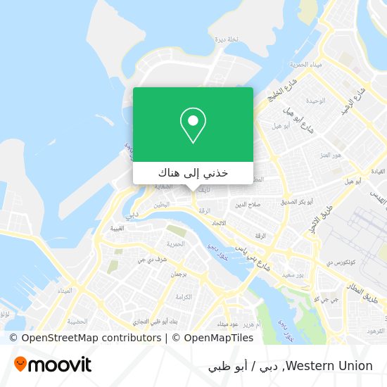 خريطة Western Union
